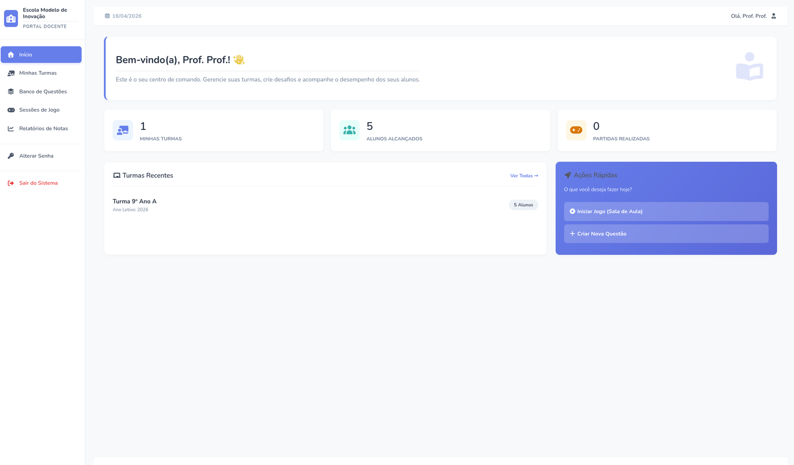 Visão do Professor 1